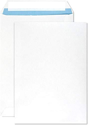 Netuno 50X Sobres Brancos Din C5 162X229Mm 90G Promail Com Impressão Interna Azul Solapa Ret Netuno - Envelopes - branco, din c5, impressão interna, azul