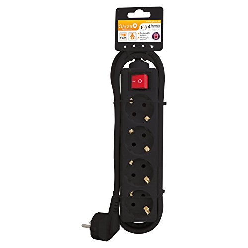 Extensão Elétrica GARZA GB11004 (4 Tomadas) Garza - Filtros de linha e supressores de surtos - 4 tomas, proteção infantil, 3680W, 16A/250V