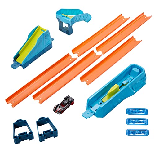 Pista HOT WHEELS Track Builder Jumping Long Hot Wheels - Brinquedos - pista, Hot Wheels, track builder, Jumping Long, construção, acessórios