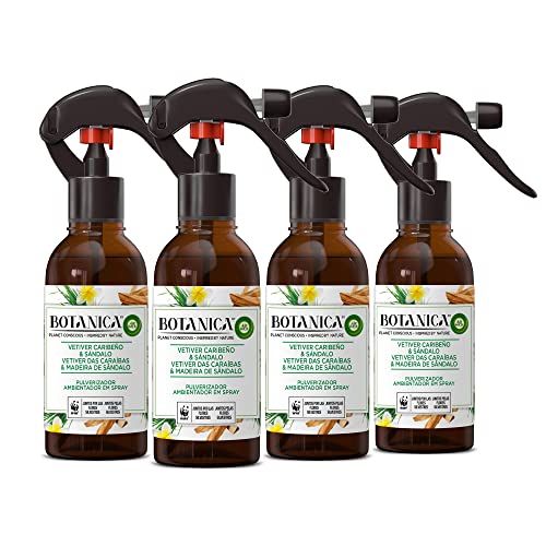 Ambientador AIR WICK Botânica (4x236ml) Reckitt Benckiser - Aromatizadores de ambiente - botânica, floral, vetiver, sândalo, laranja