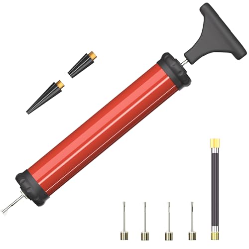Bomba de Ar Portátil DDUO com Agulha e Mangueira DDUO - Equipamento atlético de uso geral - portátil, agulha, mangueira, adaptador
