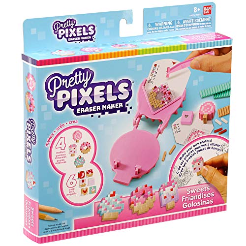 Conjunto de Artesanato para Crianças BANDAI 38522 (5 anos) Pretty Pixels - Borrachas - conjunto, artesanato, crianças, BANDAI, 38522