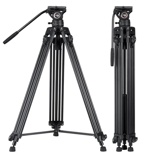 Cayer Bv30 Tripé para Video Câmaras Profissionais Cayer - Tripés e monopés - alumínio, 1,4 kg, 3 secções, 360° ajustável