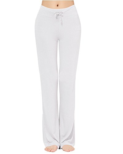 Calças para Mulher DIANSHAO Branco (L) DianShao - Roupa - calças, mulher, branco, L