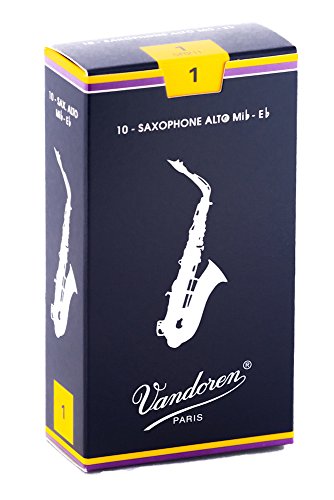 Vandoren Saxophone Reeds Alto Saxophone Sr211 Box Of 10 VANDOREN - Acessórios para instrumentos de sopro de madeira - saxofone alto, vandoren, reeds, caña