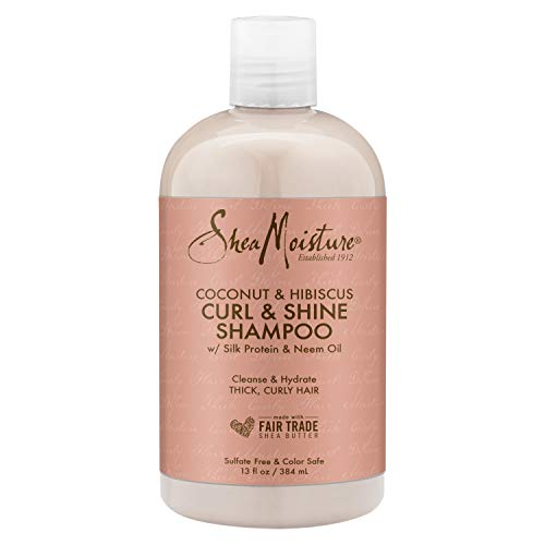 Champô SHEA MOISTURE Curly & Shine Coconut & Hibiscus (250ml) SHEA MOISTURE - Shampoo & condicionador - champô, curvy, coconut, hibiscus