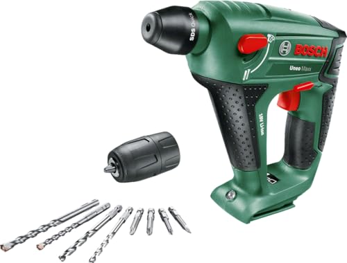 Martelo Perfurador BOSCH Uneo Maxx 18 Professional (900 W - 0-4500 ipm) Bosch - Berbequins elétricos portáteis - 900 W, 4500 rpm, 1,6 J, bateria