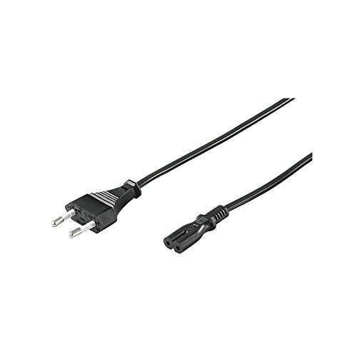 Cabo de Energia GOOBAY 3m, CEE 7/16 / C7. Preto Goobay - Adaptadores de energia e carregadores - cee 7/16, c7, 3m, preto