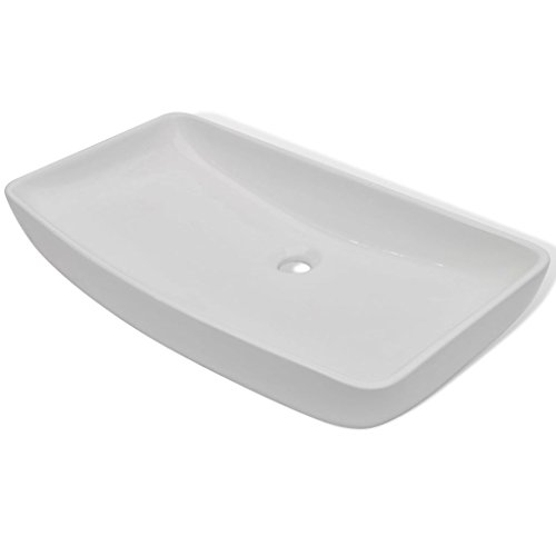 Lavatório VDX-CA-LA-001 Branco (Cozinha e Casa de Banho) vidaXL - Acessórios de encanamento - branco, cozinha, casa de banho