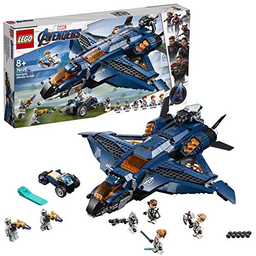 LEGO Marvel - Asa dos Vingadores (Idade Mínima: 7) LEGO - Blocos de encaixe - lego, marvel, vingadores, asa dos vingadores, quinjet, viúva negra