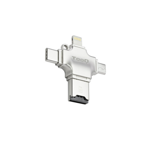 Leitor de Cartões TOOQ TQR-4001 em Prateado Tooq - Acessórios de computador - leitor, cartões, prateado