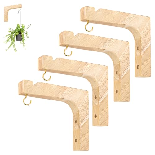 Suporte para Plantas de Pé SUNOYA 4 Peças SUNOYA - Suportes para plantas - 4 peças, madeira, elegante, interior exterior