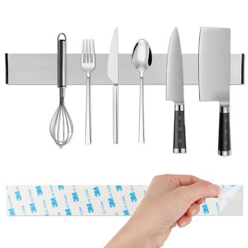 Suporte para Faca de Cozinha VFANDV 30cm VFANDV - Suportes e organizadores de facas - 30cm, aço inoxidável, magnético, cozinha