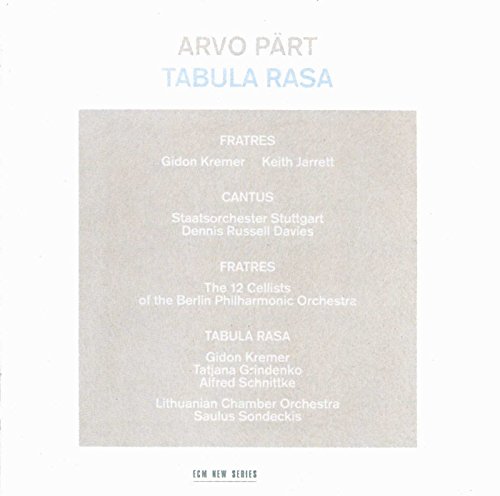 CD Tabula Rasa - Part, Arvo Vol.1 (1 CDs) ECM RECORDS - Música e gravações de som - cd, tabula rasa, pärt, arvo vol.1, compositor contemporâneo