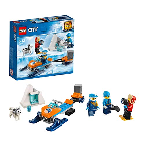 LEGO City - Equipe de Expedição Arctica (Idade Mínima: 5) LEGO - Blocos de encaixe - expedição, motoneve, serra, caixa