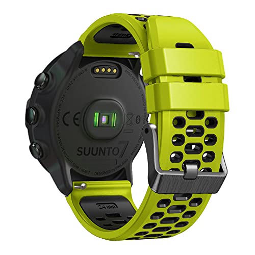 Bracelete para Relógio KINOEHOO Correa para Relógios Suunto JINGXING - Acessórios para monitor de atividades - silicone, suunto, preto, 120mm