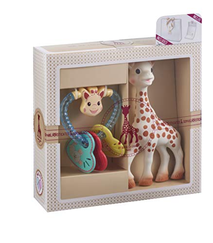 Conjunto de Presente para Bebé SOPHIE LA GIRAFE Vulli - Chupetas e mordedores - personalizável, carta, sophie la girafe, coração baloiçador, medalhões de borracha