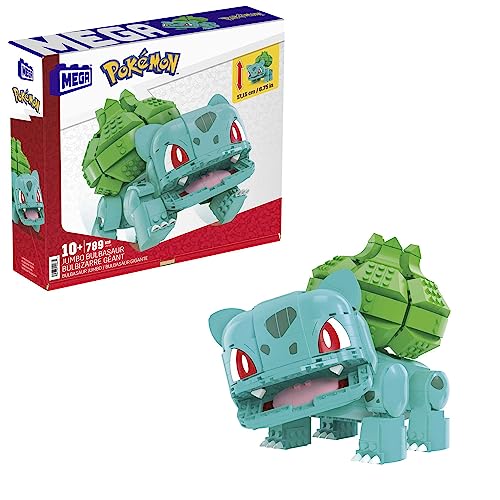 Figura de Ação MEGA Pokémon Jumbo Bisasam (Idade Mínima Recomendada: 4 anos) Mattel - Brinquedos - figura, ação, meca, bulbasaur, construção, animada