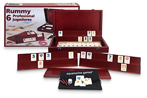 Jogo de cartas AQUAMARINE GAMES CP009 (12 anos) Aquamarine - Jogos - rummy, 12 anos, 6 jogadores, peões, fichas
