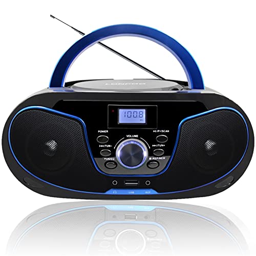LONPOO Rádio Portátil com Leitor de Cds e Bt zhongxinguang - Sistemas estéreo - rádio portátil, leitor cd, bluetooth, compacto, qualidade de som, 2 x 1W