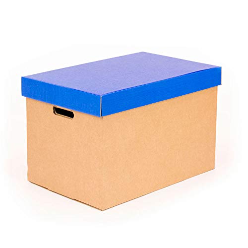 Caixa de Arrumação ONLY BOXES 100-02 Azul Font Packaging Group - Caixas de mudança e envio - tampa azul, cadeira de arrumação, organizado