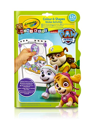 Folhas e Livros para Colorir CRAYOLA Mini Kids - Colour & Shapes activity book - Paw Patrol CRAYOLA - Livros - colorido, reactivo, divertido, paw patrol