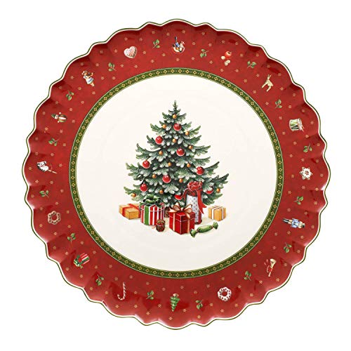 Prato para Sobremesa VILLEROY & BOCH 1485852200 | Vermelho, Branco Villeroy & Boch - Formas de bolos - vermelho, branco, metal