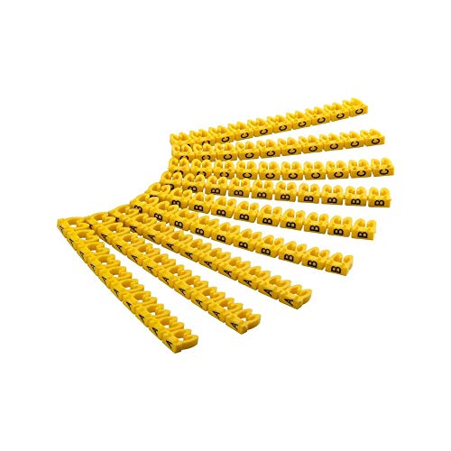 Organizador de Cabos GOOBAY (90 Un - Amarelo) Goobay - Marcadores de identificação de fios e cabos - organizador, cabos, goobay, amarelo