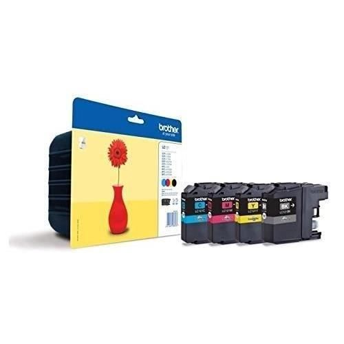 Tinteiro BROTHER LC-121VALBP1 Preto, Ciano, Vermelho, Amarelo Brother - Cartuchos de toner e jato de tinta - preto, ciano, vermelho, amarelo