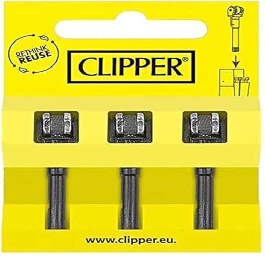 Conjunto de Pedra e Fósforo CLIPPER 3 Unidades flamagas - Acessórios de fumar - conjunto, pedra, fósforo, clipper, unidades