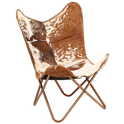 Cadeira de Escritório Executiva Vidaxl Borboleta Castanho (Reclinável - Braços Ajustáveis) vidaXL - Poltronas, poltronas reclináveis e poltronas-cama - reclinável, braços ajustáveis, castanho