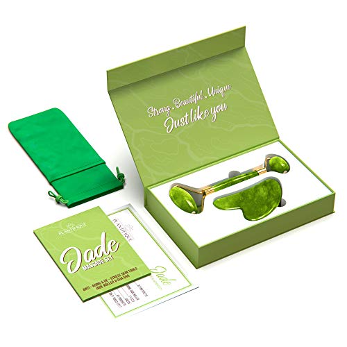 Rolo de Massagem para O Rosto PREMIUM JADE Plantifique - Ferramentas de cuidados com a pele - massagem, rosto, premium