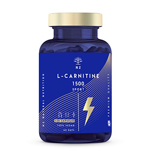 Suplemento Alimentar N2 L-Carnitina (120 veg caps) N2 Natural Nutrition - Vitaminas e suplementos - l-carnitina, 120 cápsulas, suplemento alimentar