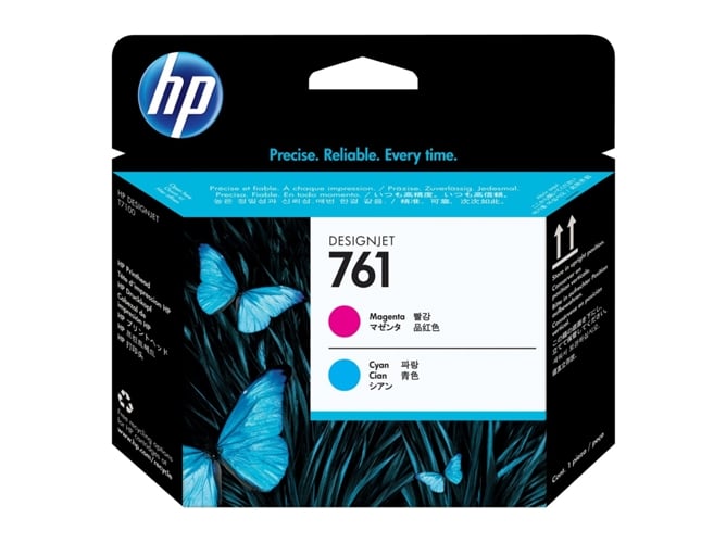 Cabeça de impressão HP 761 Ciano/Magenta HP - Cabeças de impressão - ciano, magenta, hp 761