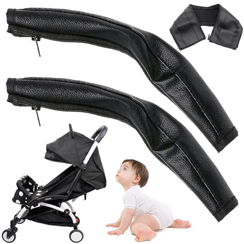 Cobertura de Manivela de Carrinho 2 Peças PU tristeexcuse - Móveis para bebês e crianças pequenas - carrinho de bebé, cobertura universal, material pu
