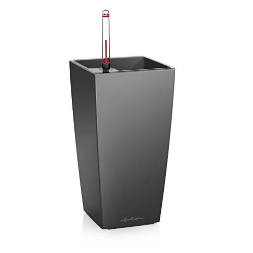 Vaso de Planta LECHUZA Maxi Cubi 20L Cinza LECHUZA - Vasos e canteiros - cinzento, polipropileno, 20 l