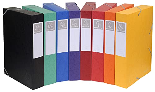 Bolsa para Papéis EXACOMPTA 19500H (Multicor) EXACOMPTA - Arquivamento e organização - 3 compartimentos, bolsa lateral, suporte pendurante