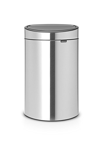 Caixote do Lixo TOUCHBIN New Recycle Matt Steel Anti-traces de dedos Brabantia - Lixeiras e cestos de lixo - touch bin, matt steel, anti-traces