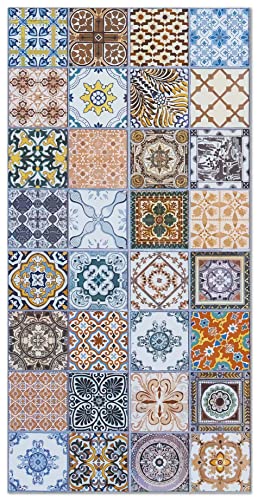 Tapete HOME & LIVING Panorama 7F9A5C3 (Azul - 200x200 cm - Vinil) HOME AND LIVING - Tapetes - azul, 200x200 cm, vinil