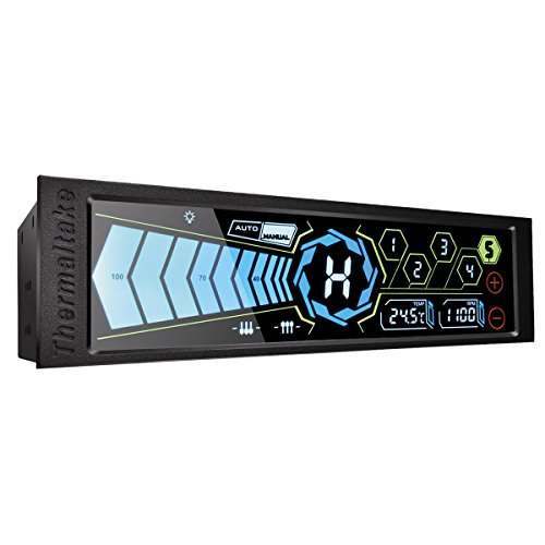 Controlador de velocidade de ventoinha THERMALTAKE AC-010-B51NAN-A1 Thermaltake - Peças de refrigeração de sistema de computador - controlador, velocidade, ventoinha, usb