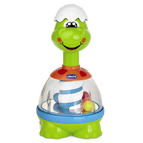 Brinquedo CHICCO Dino O Piau Bolinhas (Idade Mínima Recomendada: 2 anos) Chicco - Brinquedos de atividade para bebês - música, espelho, truco de mola, 2 anos