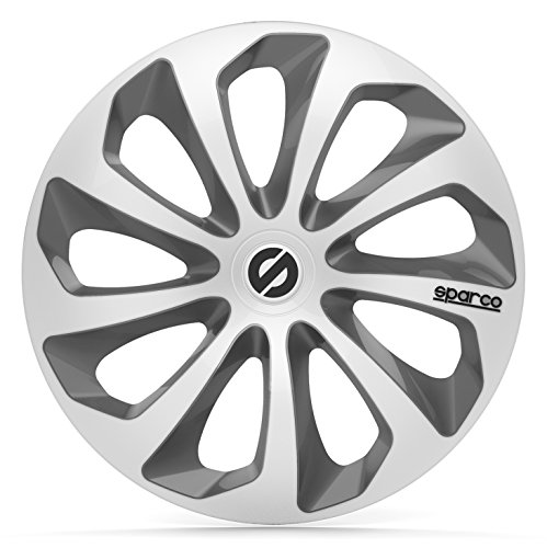 Sparco 4 Enjoliveurs 16 Pouces Sicilia Argent Et Gris SPARCO - Peças de automóveis - 4 tapas, 16 polegadas, abs, lengüetas metálicas