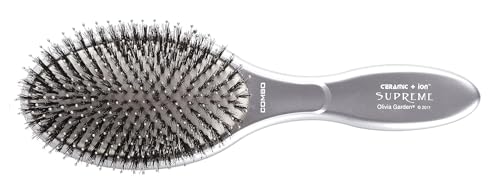Escova para o Cabelo OLIVIA GARDEN Supreme Combo Grey Olivia Garden - Pentes e escovas - algodão, cinzento, antiestático