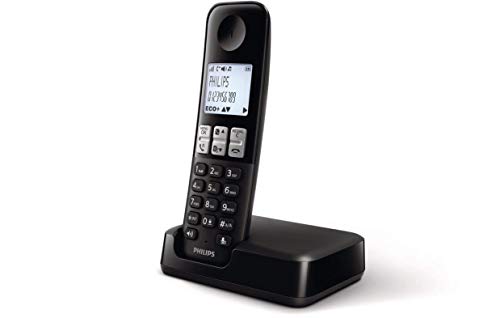Telefone Philips D2501B/34 Preto (Telefone Sem Fios) Philips - Telefonia - telefone sem fios, preto