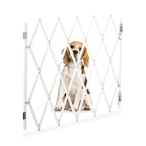 Barreira de segurança para cães e crianças Relaxdays | Branco Relaxdays - Móveis para bebês e crianças pequenas - segurança, cães, crianças, branco