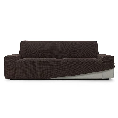 Capa para Sofás Elástico SOFASKINS® 4 Lugares Castanho SOFASKINS - Capas de sofá - elástico, 4 lugares, castanho
