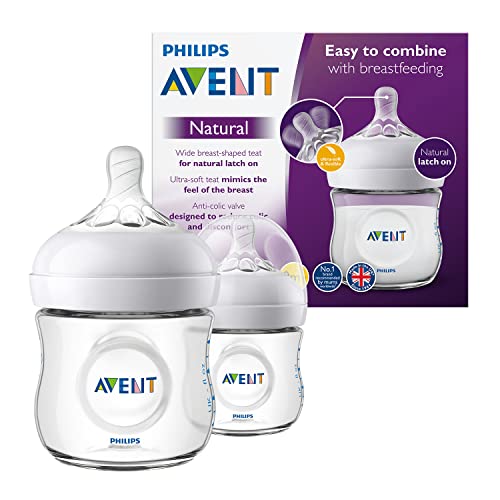 Conjunto de 2 Biberões PHILIPS AVENT Natural Flow (125 ml) PHILIPS AVENT - Suplementos de alimentação por sonda - 125 ml, sem BPA, ergonómica, anti-cólicos