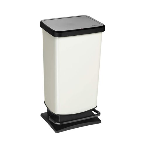 Caixote do Lixo ROTHO Passo (Branco - Plástico - 35.3x29.5x67.6cm) Rotho - Lixeiras e cestos de lixo - branco, plástico, 40l, 35.3x29.5x67.6cm
