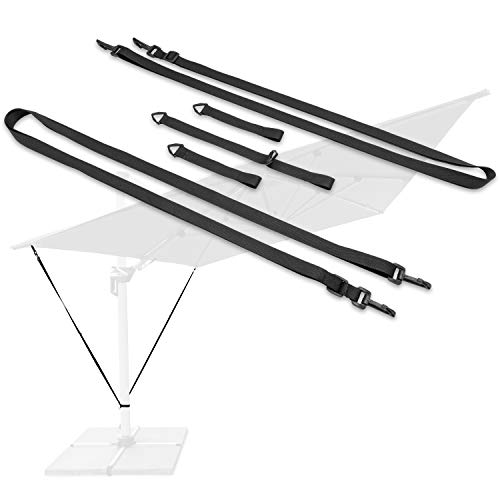 Proteção Contra Ventos HONJU HOME 000001 (Preto) honju - Capas para guarda-sóis externos - vento, preto