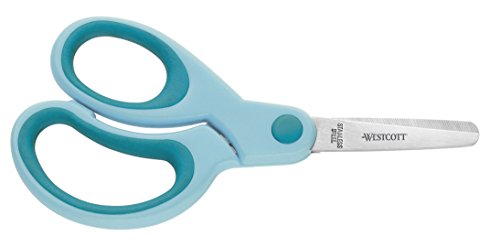 Tesoura WESTCOTT Lefty (13cm - Azul Turquesa) Acme United Europe - Ferramentas de corte e relevo para artesanato - 13cm, azul turquesa, aço inoxidável, ergonómica